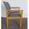 Danish Oak Carver in Pierre Frey Stripe